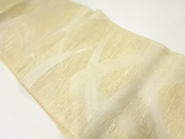 JAPANESE KIMONO / ANTIQUE SUMMER FUKURO OBI / WOVEN GRASS